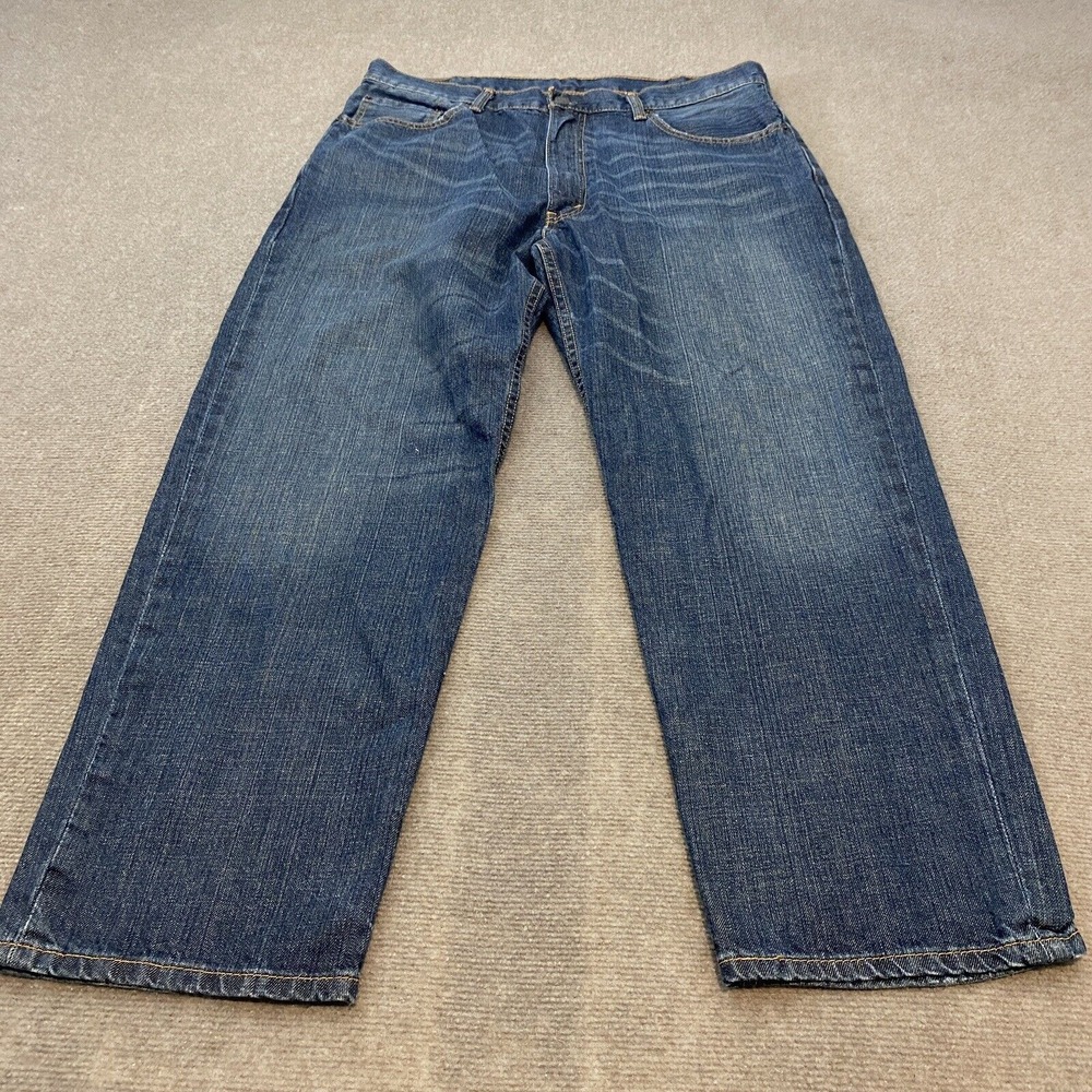 Levis 550 Jeans Mens 38x29 Classic Fit Blue Baggy Distressed Denim Whiskered - Picture 4 of 13